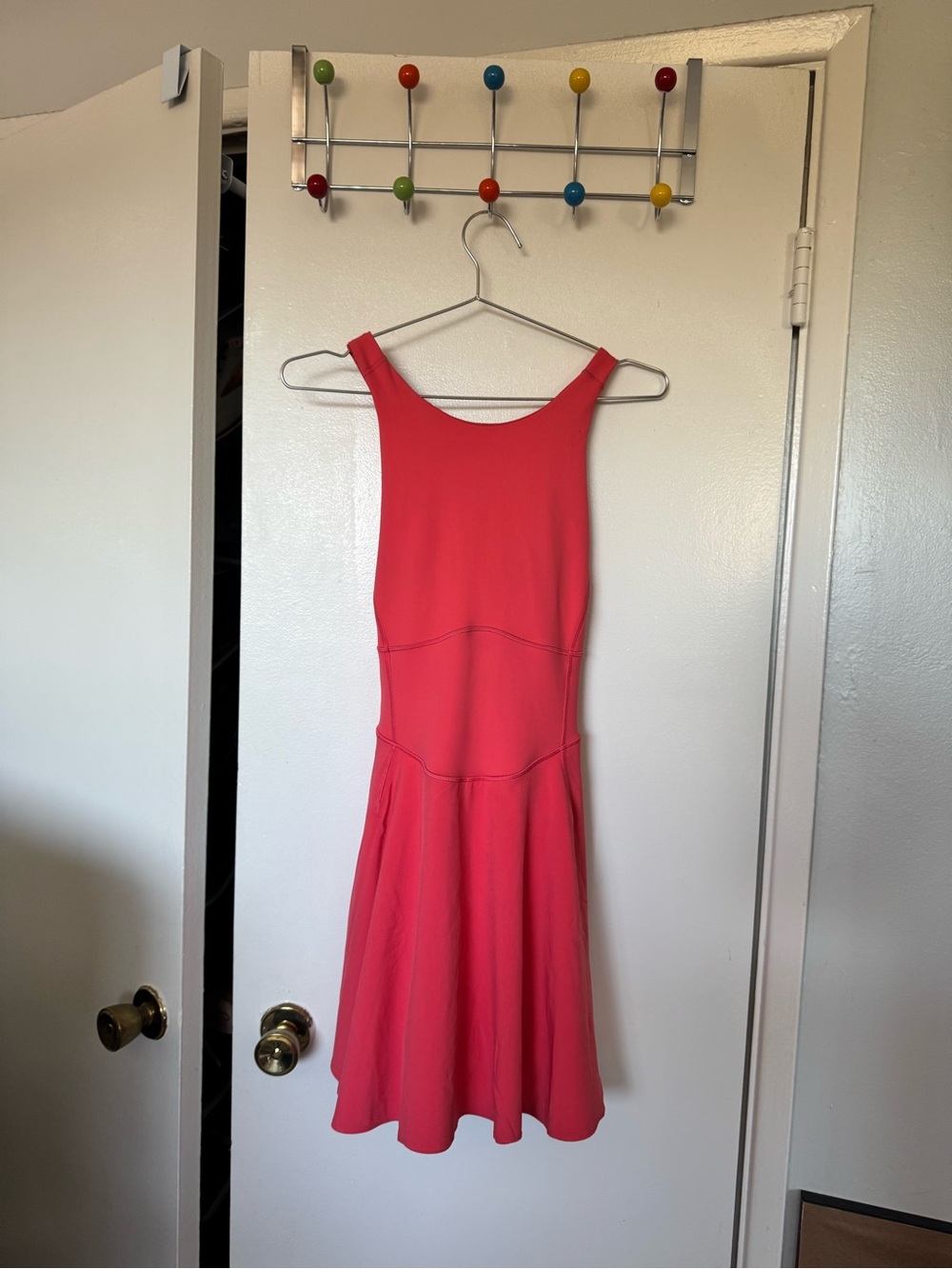 Lululemon Red Sleeveless Fit & Flare Dress